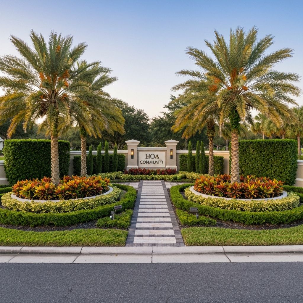 Commercial property landscaping