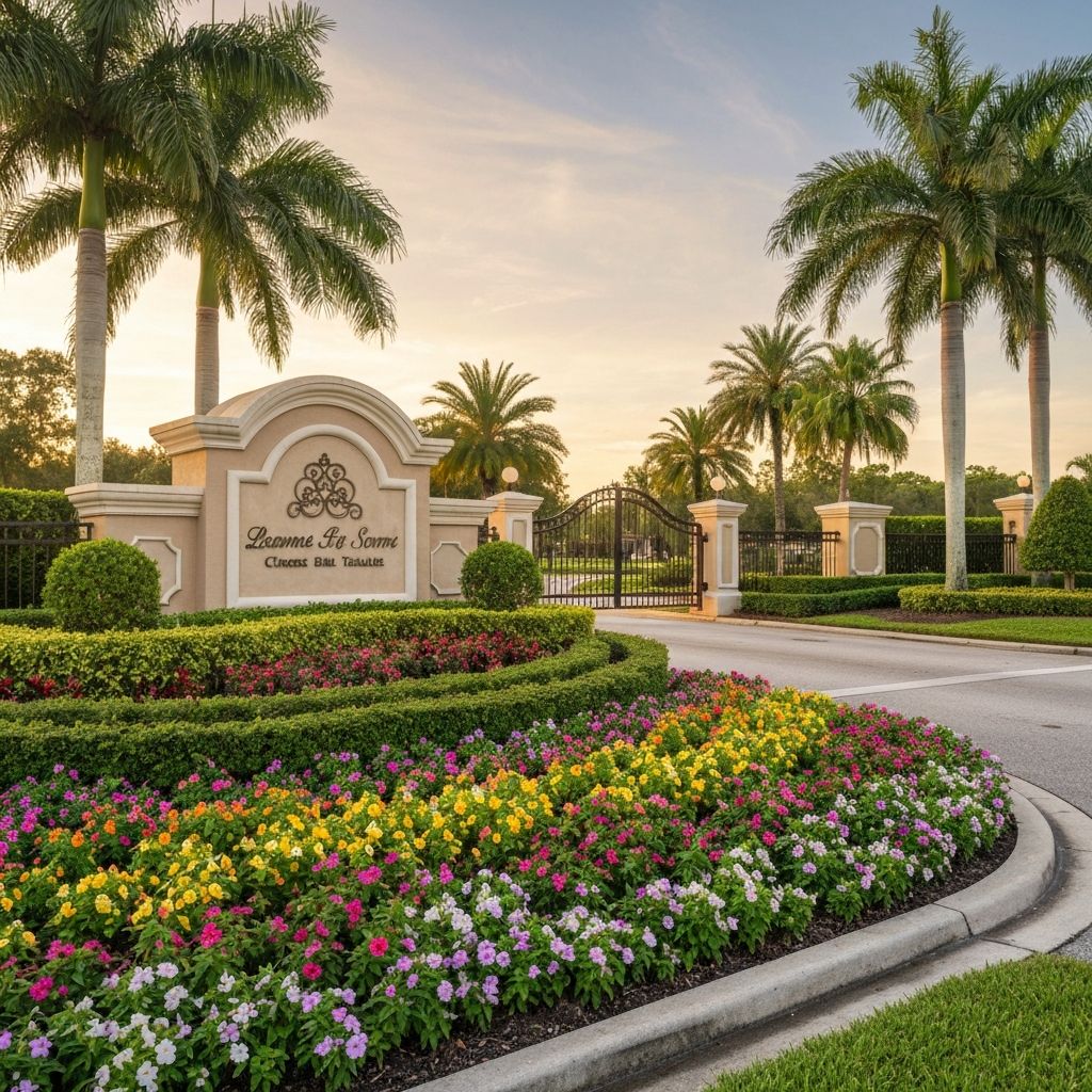 Palm Grove HOA Entrance